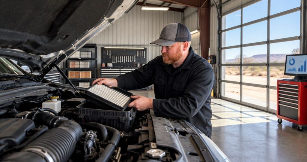 Best engine air filter replacement options for West Texas drivers